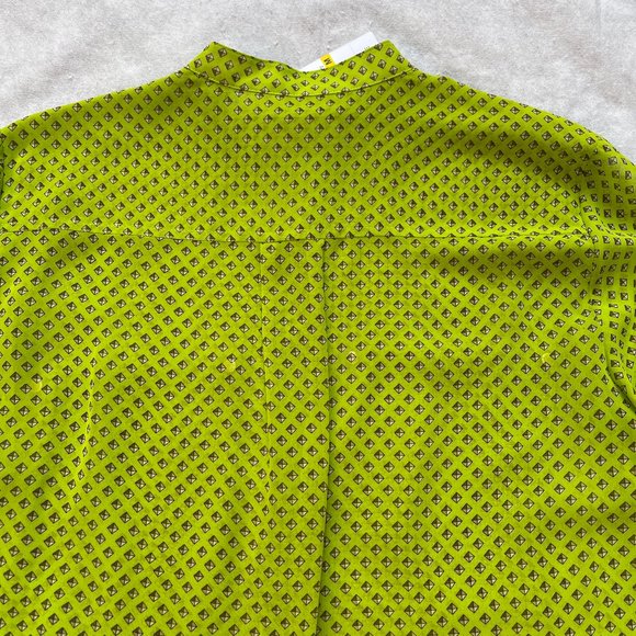 NWT Michael Kors mock neck bottom up blouse M $98 - Picture 11 of 12